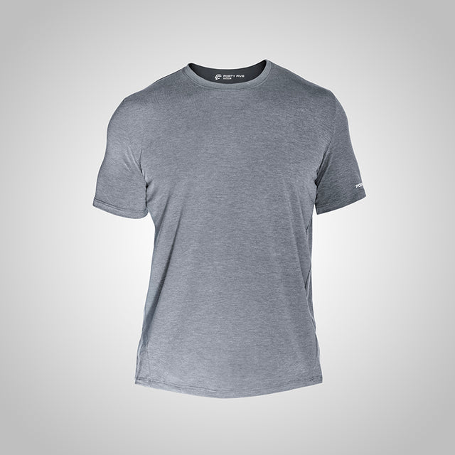 Grey t shirt on a white background